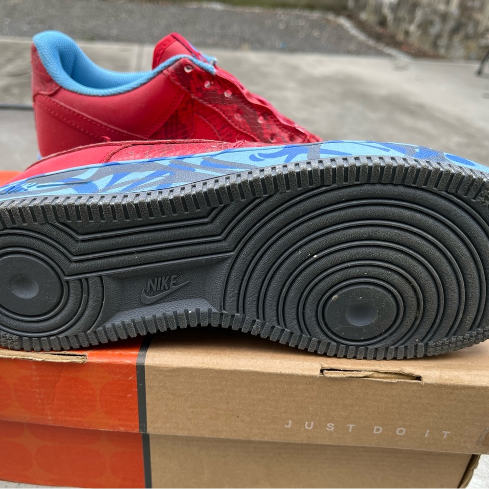 Nike Red and Blue Sneakers - Picture 3 of 5
